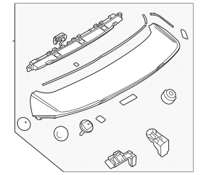 Спойлер дверей багажника центральний Mazda CX-50 23-26