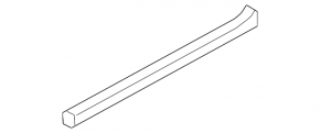 Уплотнитель стекла внутренний задний левый Volvo XC40 19-26