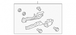 Механізм ручки дверей передньої лівої Lexus GS300 GS350 GS430 GS450h 06-11