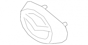 Подіум емблеми передньої Mazda CX-5 17-21 без радара.