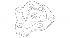 Кронштейн цапфы задний левый BMW X1 F48 16-22
