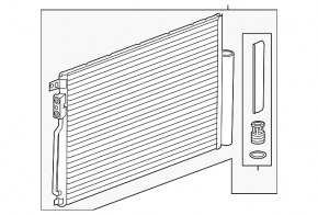 Радиатор кондиционера конденсер Chevrolet Trax 15-20 LUV тип 1