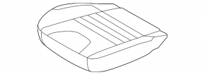 Водительское сидение Ford Escape MK3 13-17 без airbag, ткань серое, электро, потерто, под чистку