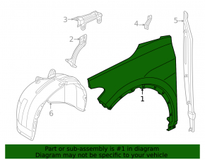Крыло переднее правое Volkswagen ID.4 21-26