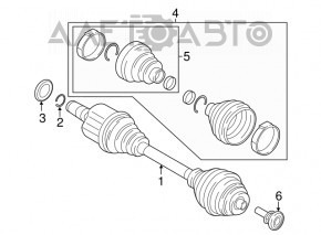 Привід піввісь передня права BMW X2 F39 18-19 B46 AWD