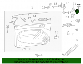 Управление стеклоподъемником передним левым VW Beetle 12-19 черное