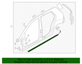 Порог правый VW Golf 15-21 5d