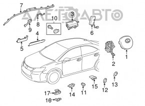 Датчик подушки безопасности дверь левый Lexus CT200h 11-14