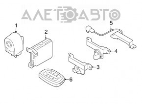 Smart Key Locking Control Module Hyundai Sonata 16-17 hybrid