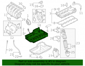 Полуподдон масляный VW Beetle 12-14 2.5 CBUA