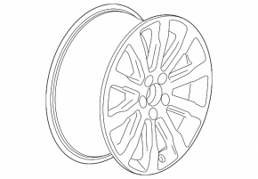 Диск колесный R17 x 8J ET42 5*115 Cadillac ATS 13- хром