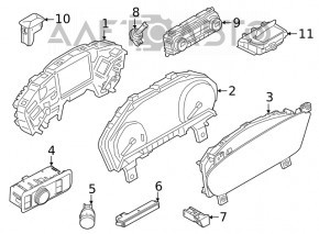 Щиток приборов Ford Escape MK4 20-22 Mid series analog