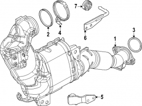 Кронштейн випускного колектора Mazda CX-90 24-26 3.3T, PHEV