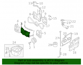 Kрышка ремня ГРМ Subaru Impreza WRX GH 08-14 2.5T
