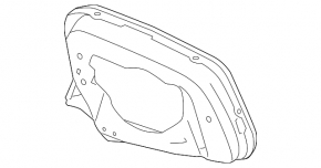 Корпус зеркального элемента левый BMW 5 F10 14-16 под BSM