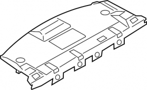 Полка задняя Infiniti Q50 14-20 под докатку, под BOSE, черн