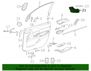 Управление сидением с памятью переднее левое Mercedes W167 GLE 350 450 20-26 хром