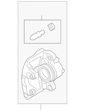 Суппорт в сборе передний правый Ford Transit Connect MK2 13-23
