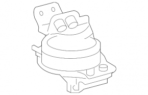 Подушка двигуна задня Toyota Tundra 10-21 RWD, 5.7
