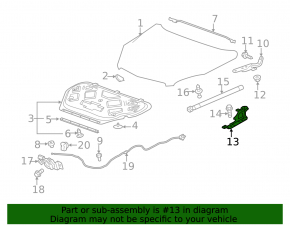 Петля капота правая GMC Terrain 10-17
