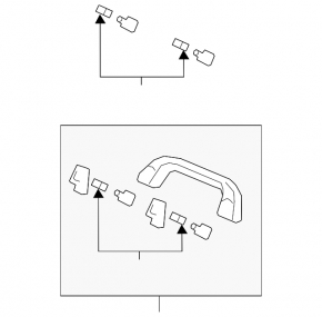 Ручка потолка задняя левая Mazda CX-90 24-26 серая
