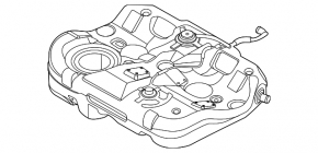 Топливный бак Kia K5 21-24 AWD 1.6T 60л