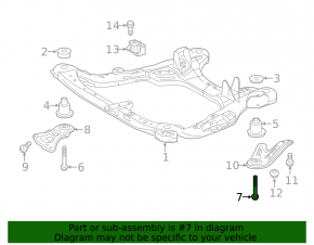Болт крепления переднего подрамника 4шт Lexus RX350 RX450h 16-22 142мм