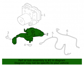 Кронштейн ABS АБС Land Rover Range Rover Velar 18-23