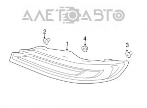 Фонарь правый Lincoln MKC 15-19
