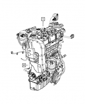 Двигатель Fiat 500L 14-15 1.4T MultiAir Turbo EAM 121к