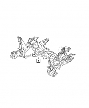Подрамник передний Jeep Cherokee KL 20-22 2.0T FWD