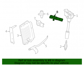 Датчик положения коленвала Hyundai Veloster 12-15 1.6