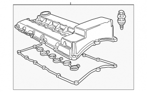 Крышка клапанная Porsche Cayenne 958 11-18 3.6