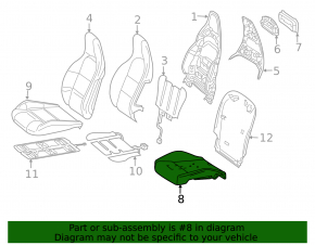 Пассажирское сидение Mercedes CLA 14-19 с airbag, механическое, кожа черная, Comfort pkg
