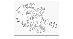 Компресор кондиціонера Honda Civic X FC 16-19 1.5T