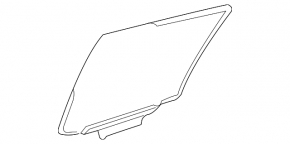 Стекло двери задней правой Lexus RX300 RX330 RX350 RX400h 04-08
