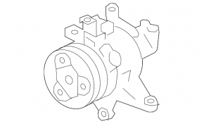 Компрессор кондиционера Subaru Forester 14-18 SJ 2.5, 2.0