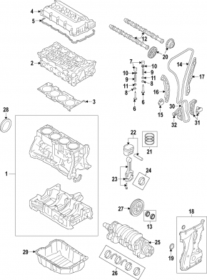 Колінвал Mitsubishi Outlander Sport ASX 11-22 2.0