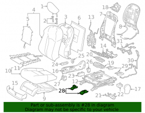 Заглушка салазки пассажирского сиденья передняя правая Lexus RX350 RX450h 16-19 серая