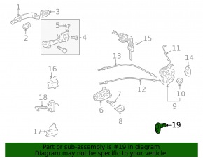Датчик закрытия двери задней левой Lexus RX300 RX330 RX350 RX400H 04-09