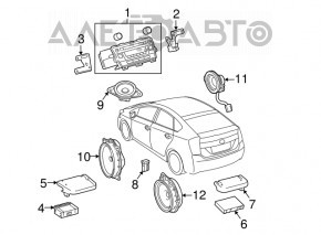 Динамик задний левый JBL Toyota Prius 30 10-11 облом крепл