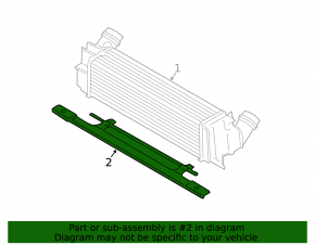 Кронштейн интеркулера BMW X3 F25 11-17 2.0T, 3.0T