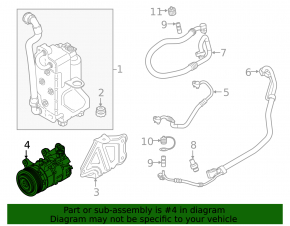 Компрессор кондиционера BMW X7 G07 19-22 3.0T MHEV 48V