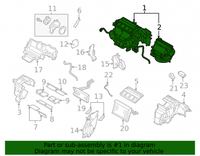Печка в сборе Subaru Outback 10-11 manual