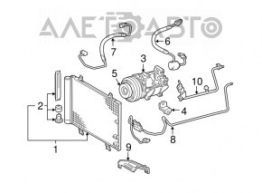 Трубка кондиционера конденсер-печка Lexus GS300 GS350 06-11