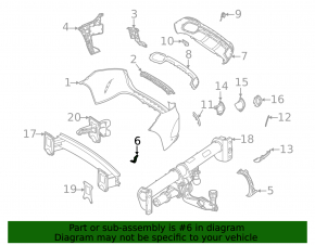 Кронштейн заднего бампера правый Mercedes W167 GLE 350 450 20-23 малый, AMG pkg