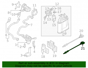 Лямбда-зонд второй VW Jetta 19-26 2.0T