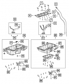 Трубка щупа Jeep Cherokee KL 19-23 2.0т