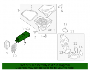 Воздуховод на воздухоприемник BMW 4 F32/33/36 17-20 B46