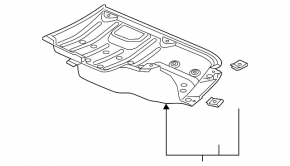 Защита днища задняя Honda Insight 19-22